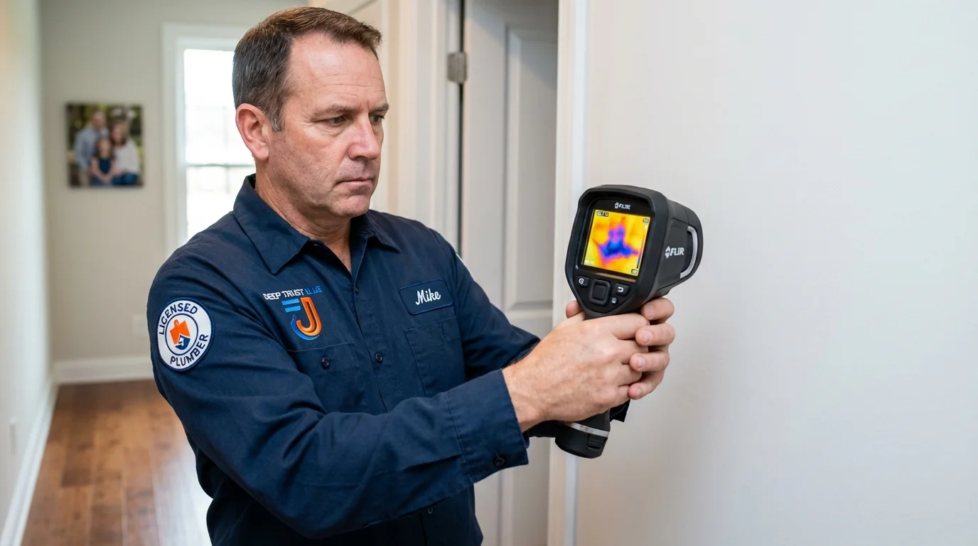 Thermal imaging leak detection by Johns Plumbing LLC in Westerville
